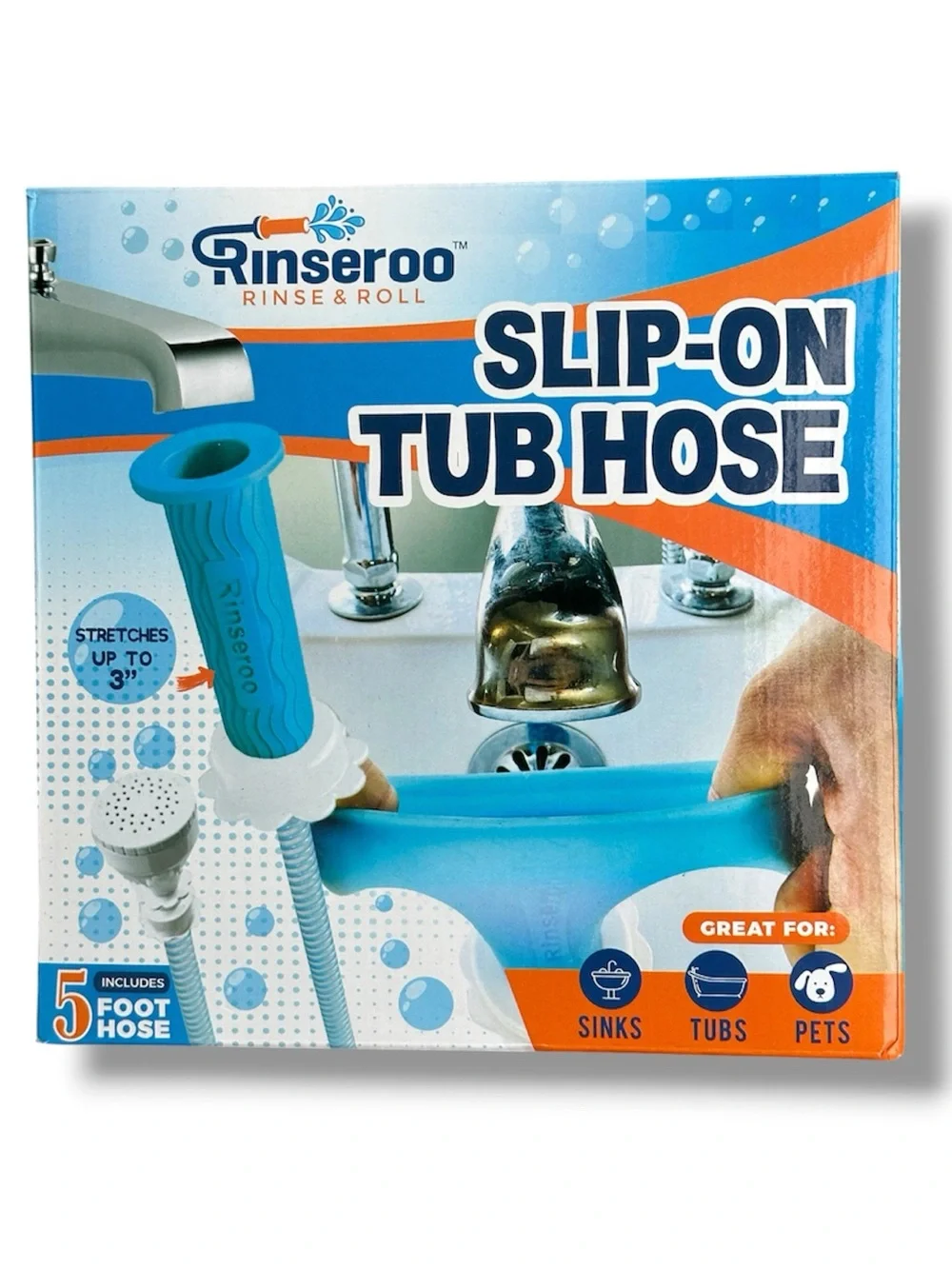 Rinseroo Slip-On Tub Hose